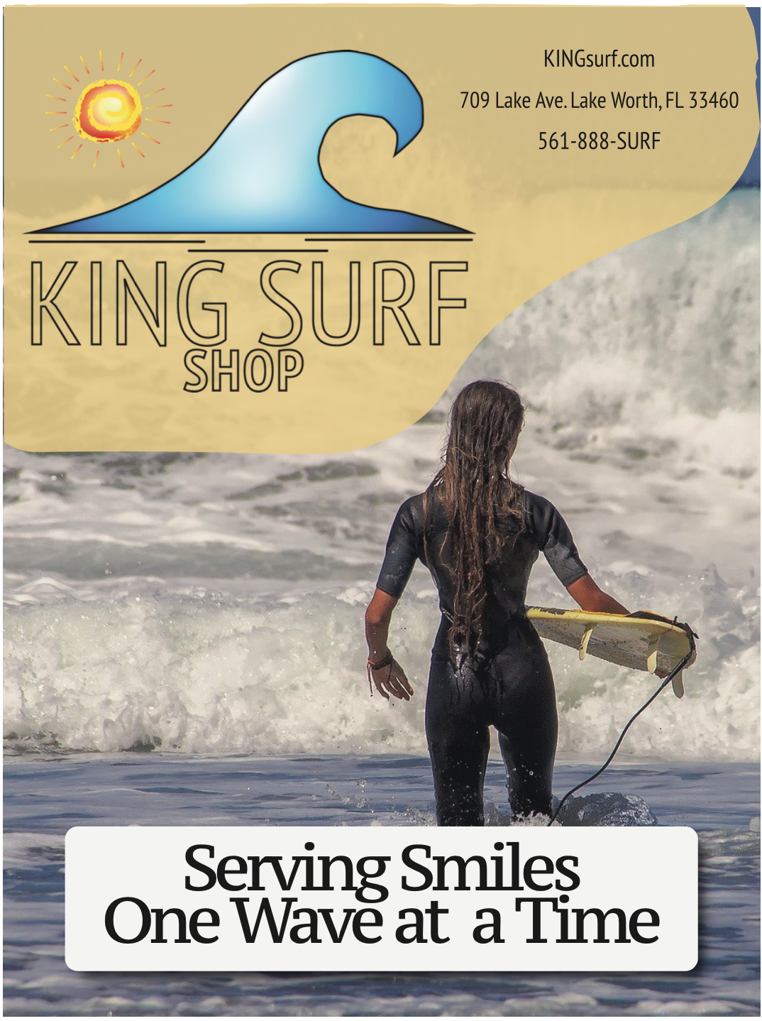 Copy example surf shop poster